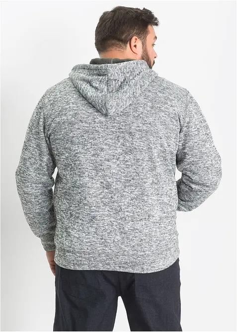 Mikina s kapucí a s medvídkovou podšívkou, bonprix