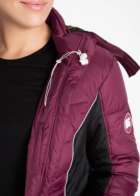 Funkční prošívaný lyžařský kabát, voděodolný, bonprix