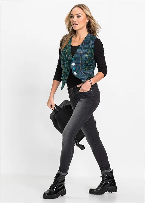 Triko s dlouhým rukávem, z čisté bavlny, bonprix