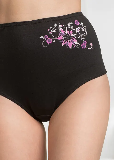 Vysok&eacute; kalhotky (5 ks v balen&iacute;), bonprix