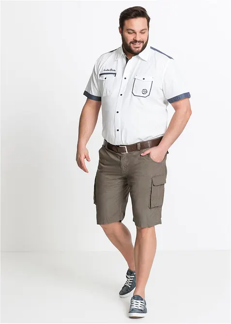 Cargo bermudy z čisté bavlny, Relaxed Fit, bonprix