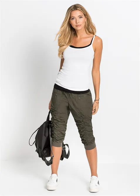 Pohodlné capri kalhoty, bonprix