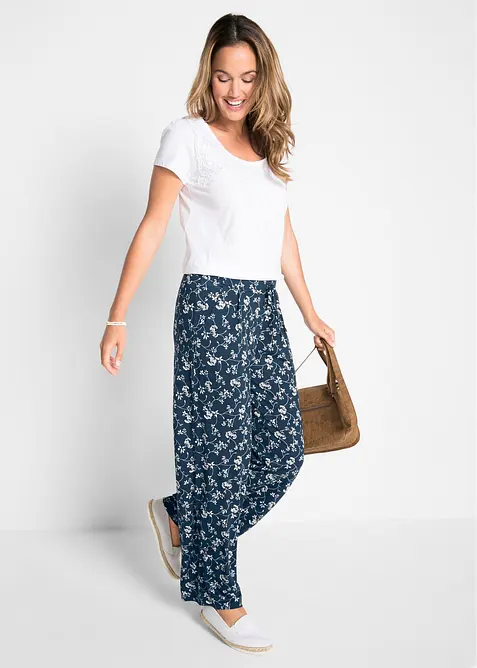 Kalhoty Palazzo z visk&oacute;zov&eacute; směsi, bonprix