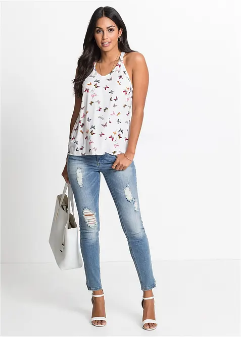 Halenkový top z čisté viskózy, bonprix