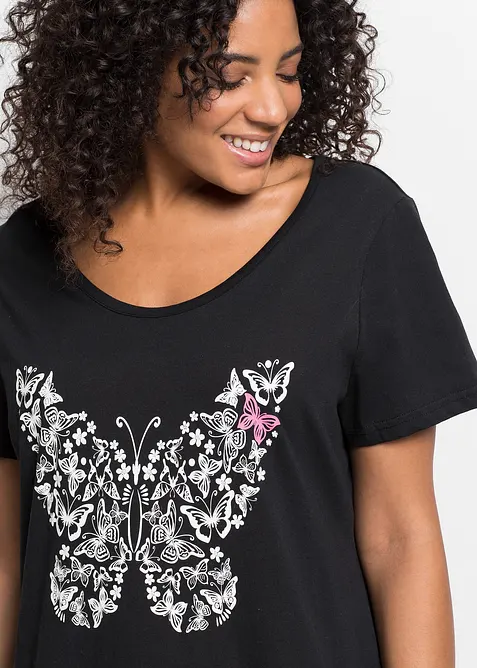 Krátká noční košile z organické bavlny, bonprix