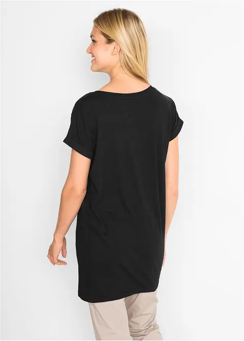 Dlouhé boxy tričko s krátkými rukávy, bonprix