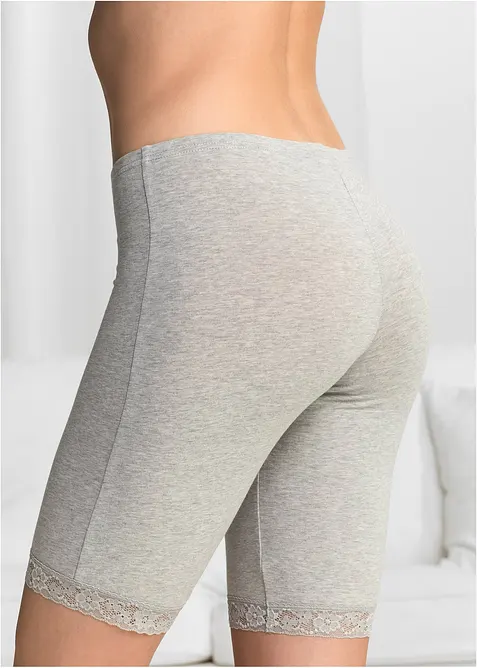 Dlouhé spodní kalhotky z měkkého materiálu  ve výhodném balení, bonprix