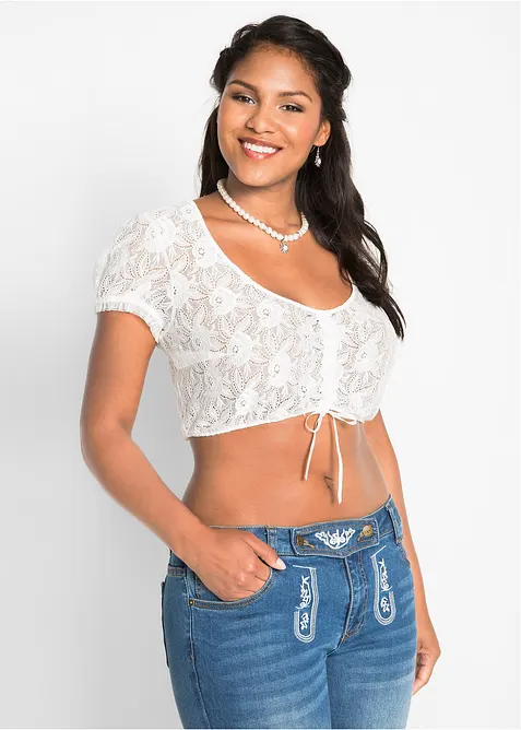 Krajková halenka v krojovém stylu, bonprix