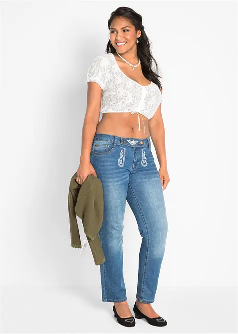 Krajková halenka v krojovém stylu, bonprix