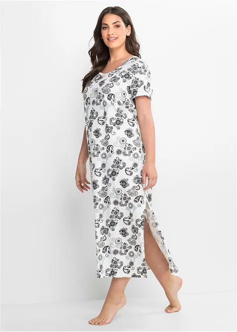 Dlouhá noční košile z organické bavlny, bonprix