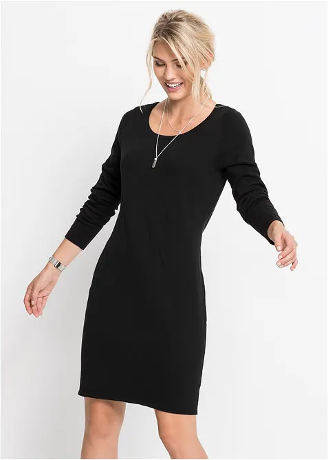 Pletené šaty v ležérním střihu, bonprix