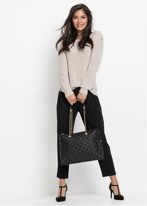 Kabelka s dekorativn&iacute;m pro&scaron;&iacute;v&aacute;n&iacute;m, bonprix