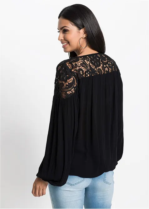 Tunika ze splývavé viskózy, bonprix