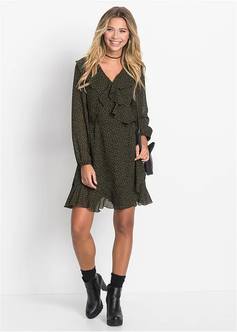 Minišaty se zavinovacím vzhledem, bonprix