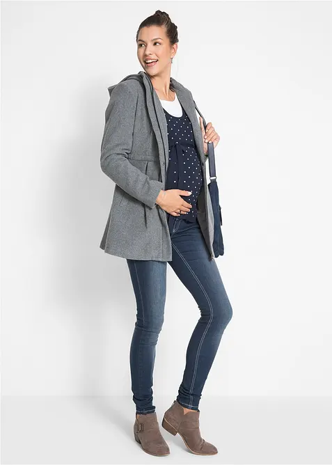 Těhotensk&yacute; a kojic&iacute; svetr 2 v 1, z jemn&eacute;ho &uacute;pletu, bonprix