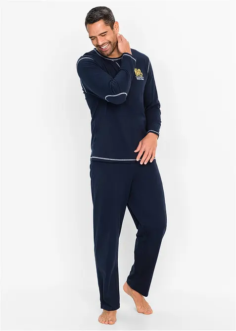 Pyžamo s dlouhým rukávem, z čisté bavlny., bonprix