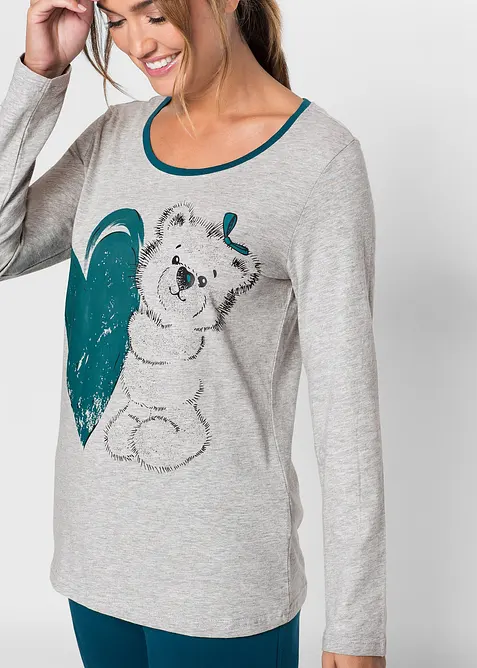 Pyžamo s organickou bavlnou, bonprix