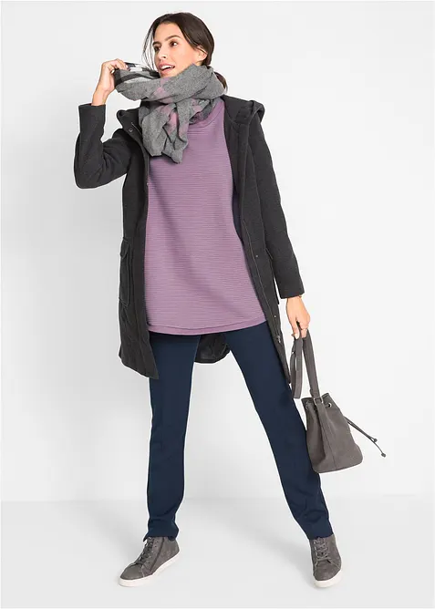 Dlouhá mikina s viskózou, bonprix