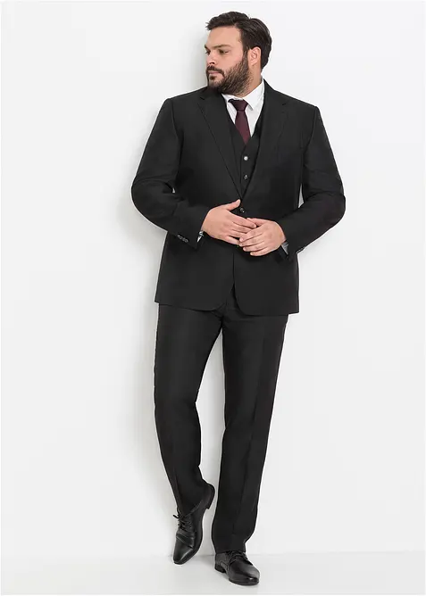 Oblek s vestou a kravatou (4dílná souprava), Regular Fit, bonprix