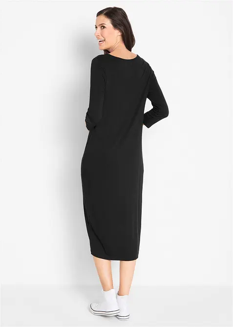 Úpletové šaty z jemné viskózy, bonprix