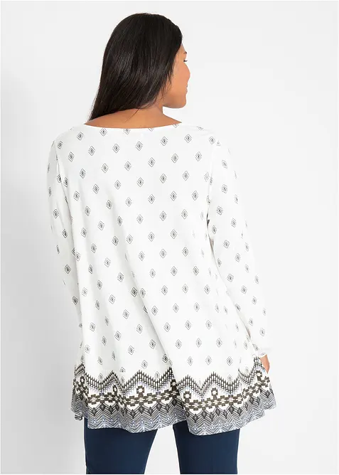 Úpletová tunika ze směsi bavlny a viskózy, bonprix