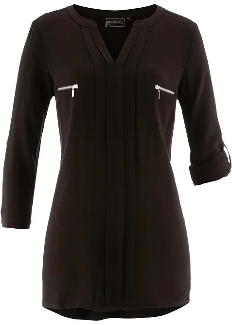 Tuniková halenka ze splývavé viskózy, bonprix