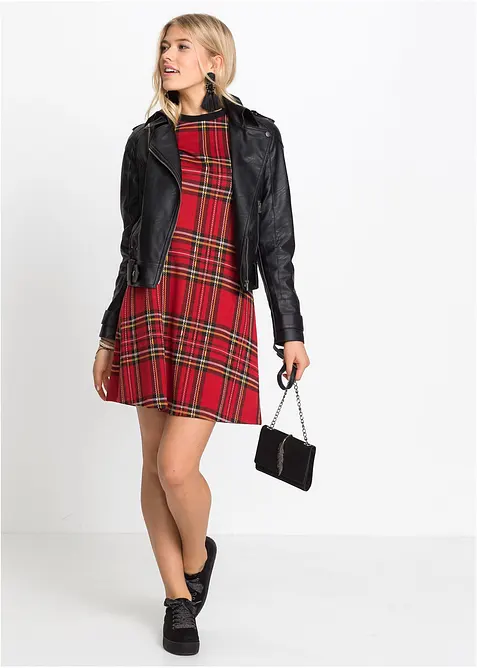 Mini&scaron;aty ze žak&aacute;ru s kostkovan&yacute;m vzorem, bonprix