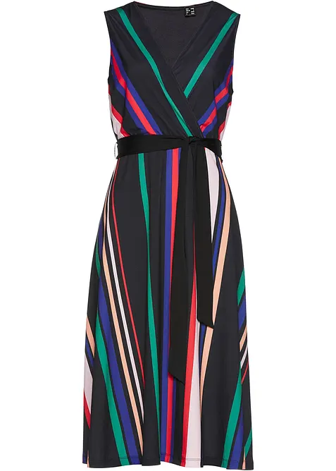 Úpletové šaty s vázačkou, bonprix