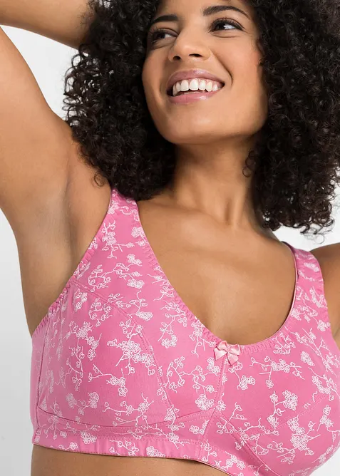 Podprsenka bez kostic, s organickou bavlnou  (2 ks v balení), bonprix