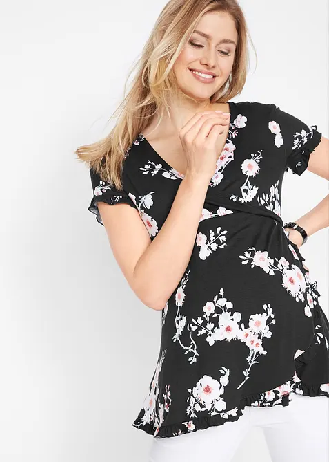 Těhotenská/kojicí tunika 2 v 1 z viskózy, bonprix