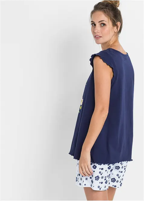 Krátké pyžamo z čisté bavlny, bonprix