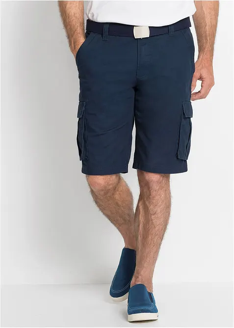 Cargo bermudy z čisté bavlny, Relaxed Fit, bonprix