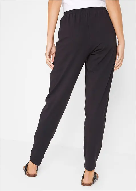 Žerzejové kalhoty z bavlněné směsi, bonprix