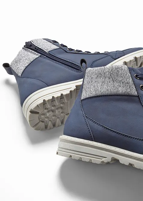 Šněrovací kotníková obuv s profilovanou podešví, bonprix