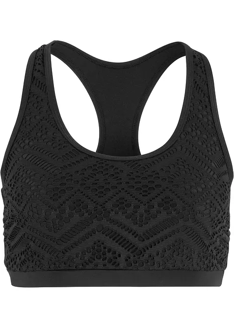 Bikinový podprsenkový top z krajky, bonprix