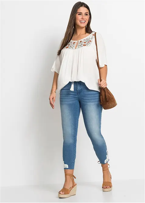 Tunika se zmačkaným vzhledem, z měkké viskózy, bonprix