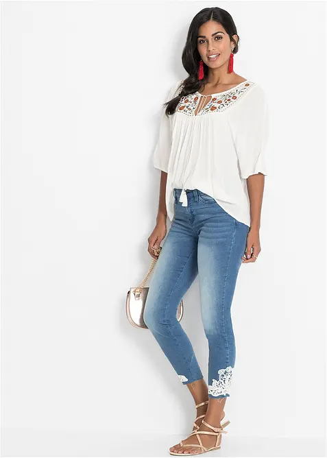 Tunika se zmačkan&yacute;m vzhledem, z měkk&eacute; visk&oacute;zy, bonprix