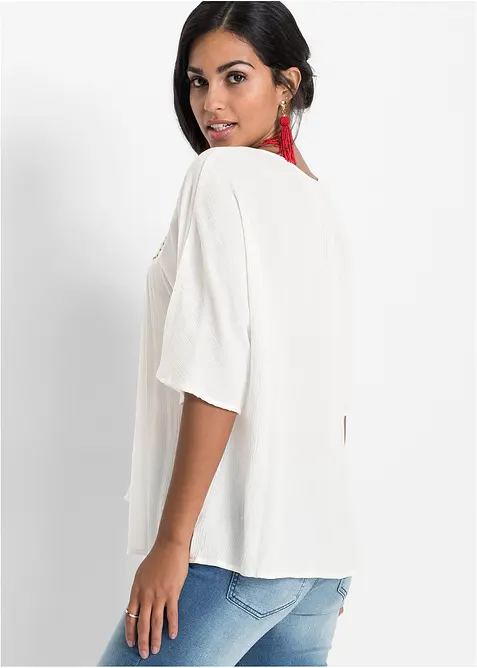 Tunika se zmačkan&yacute;m vzhledem, z měkk&eacute; visk&oacute;zy, bonprix