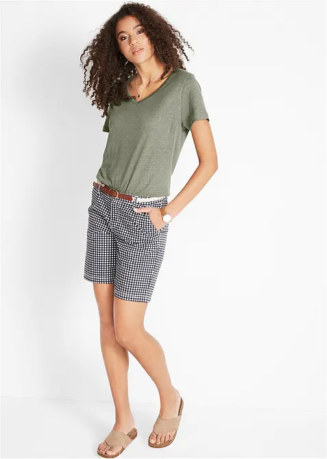 Tričko z čist&eacute;ho lnu, bonprix