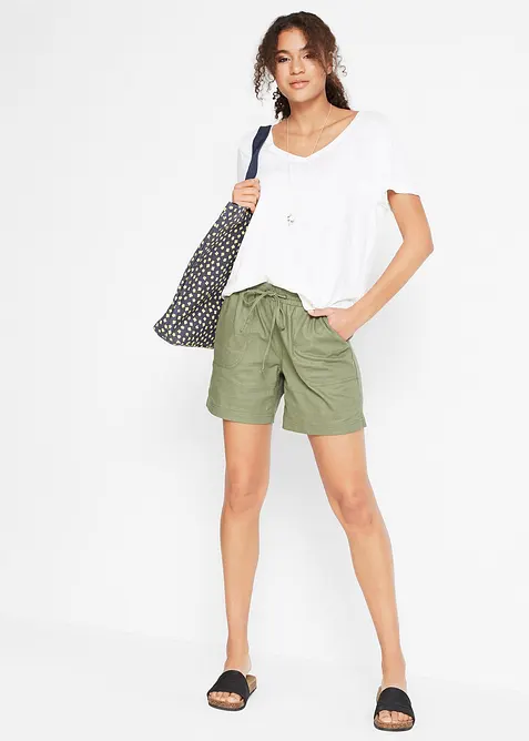 Tričko z čistého lnu, bonprix