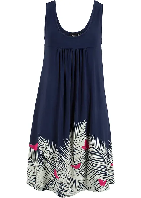 Krátké žerzejové šaty bez rukávů, bonprix