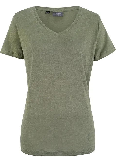 Tričko z čist&eacute;ho lnu, bonprix