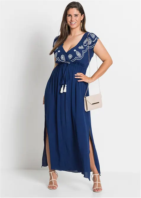 Dlouhé šaty s výšivkou, bonprix