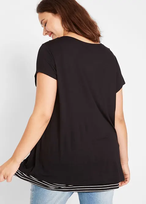 Těhotenské/kojicí tričko z viskózy 2v1, bonprix