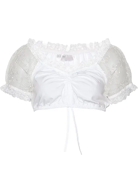 Dirndl halenka s krajkovými rukávy, bonprix