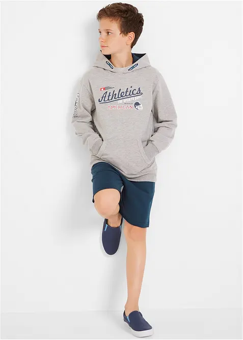 Teplákové bermudy z měkké bavlněné směsi (2 ks v balení), bonprix