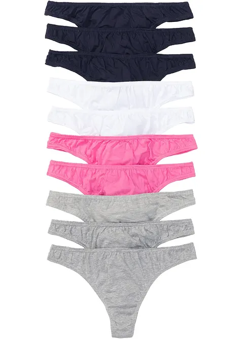 Kalhotky tanga (10 ks v balení), bonprix