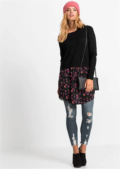 Svetr se vsadkou sukně, bonprix