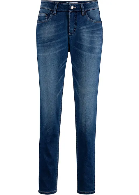 Termo džíny s hebkou vnitřní stranou, střih Boyfriend, bonprix