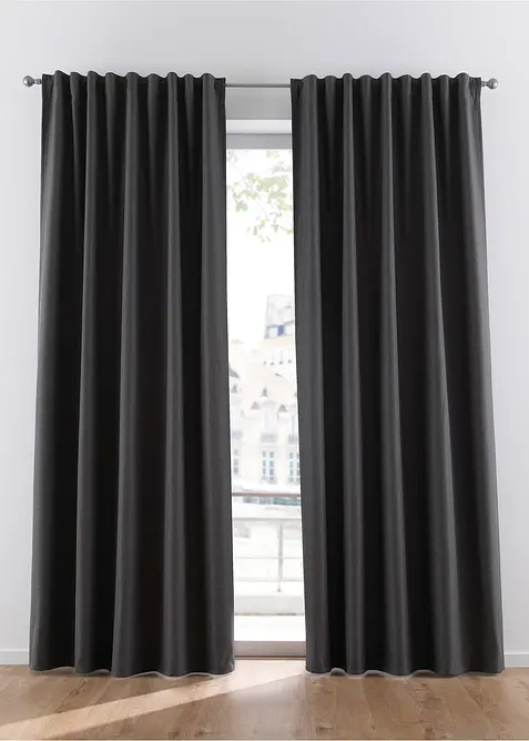 Termo závěs se zadní stranou z měkkého flísu, také v extra délce (1 ks v balení), bonprix